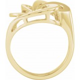 14K Yellow Freeform Ring photo 2