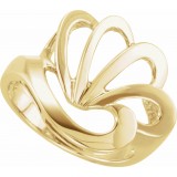 14K Yellow Freeform Ring photo