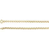 14K Yellow 6.5 mm Hollow Rolo 7 Chain photo