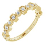 14K Yellow 1/4 CTW Diamond Anniversary Band photo