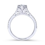 Gabriel & Co. 14k White Gold Contemporary Straight Engagement Ring photo 2