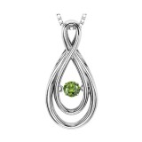 Gems One 14KT White Gold & Diamond Rhythm Of Love Neckwear Pendant  - 1/10 ctw photo