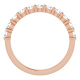 14K Rose 1/2 CTW Diamond Anniversary Band photo 2