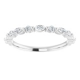 14K White 3/8 CTW Diamond Anniversary Band photo 3