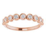 14K Rose 1/4 CTW Diamond Anniversary Band photo 3