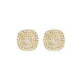 Henri Daussi 18k Yellow Gold Diamond Stud Earrings photo