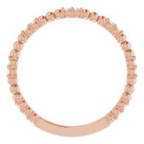 14K Rose 1/6 CTW Diamond Anniversary Band photo 2