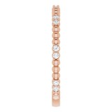 14K Rose 1/6 CTW Diamond Anniversary Band photo 4