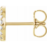 14K Yellow .06 CTW Diamond Single Initial D Earring photo 2