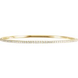 14K Yellow 3 CTW Diamond Stackable Bangle 8 Bracelet photo