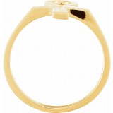 14K Yellow Ankh Ring photo 2