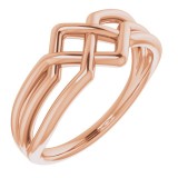 14K Rose Geometric Ring photo
