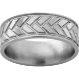 Titanium Band with Woven Design photo