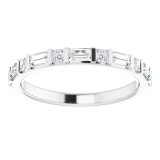 14K White 1/2 CTW Diamond Anniversary Band photo 3