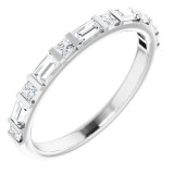 14K White 1/2 CTW Diamond Anniversary Band photo