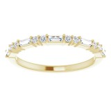 14K Yellow 1/4 CTW Diamond Anniversary Band photo 3