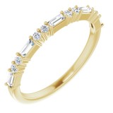 14K Yellow 1/4 CTW Diamond Anniversary Band photo