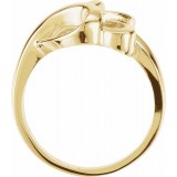 14K Yellow Freeform Ring photo 2