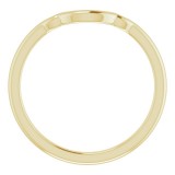 14K Yellow Band for 5.2 mm, 5.8 mm and 6.5 mm Engagement Ring photo 2