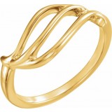 14K Yellow Freeform Remount Ring photo