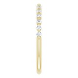 14K Yellow 1/5 CTW Diamond Anniversary Band photo 4
