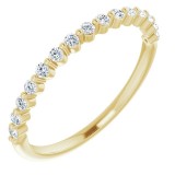 14K Yellow 1/5 CTW Diamond Anniversary Band photo