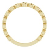 14K Yellow Stackable Ring photo 2