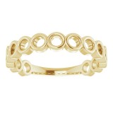 14K Yellow Stackable Ring photo 3