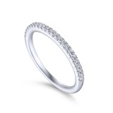 Gabriel & Co. 14k White Gold Contemporary Anniversary Wedding Band photo 3