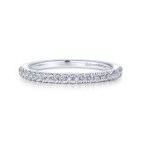 Gabriel & Co. 14k White Gold Contemporary Anniversary Wedding Band photo