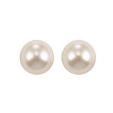 Gems One 14Kt White Gold Pearl (1 Ctw) Earring photo