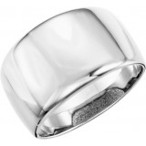 14K White Dome Ring photo