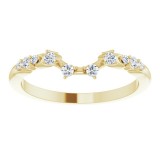 14K Yellow 1/6 CTW Diamond Matching Band photo 3