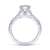 Gabriel & Co. 14k White Gold Contemporary Straight Engagement Ring photo 2