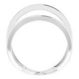 14K White Freeform Ring photo 2