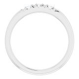 14K White 1/3 CTW Diamond French-Set Anniversary Band photo 2