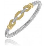 Vahan 14k Gold & Sterling Silver Diamond Bracelet photo