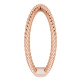 14K Rose Criss-Cross Rope Ring photo 4