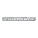 Shah Luxury 14K White Gold Diamond Wedding Band photo