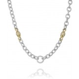 Vahan 14k Gold & Sterling Silver Diamond Necklace photo