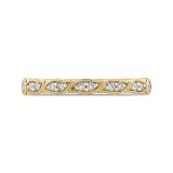 Shah Luxury Half-Eternity Wedding Band In Round Diamond 14K Yellow Gold photo