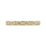 Shah Luxury Half-Eternity Wedding Band In Round Diamond 14K Yellow Gold photo