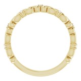 14K Yellow .04 CTW Diamond Anniversary Band photo 2