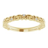 14K Yellow .04 CTW Diamond Anniversary Band photo 3