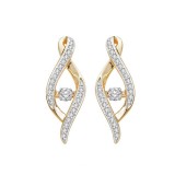 Gems One 10KT White Gold & Diamond Rhythm Of Love Fashion Earrings   - 1/4 ctw photo