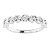 14K White 1/4 CTW Diamond Anniversary Band photo 3