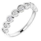 14K White 1/4 CTW Diamond Anniversary Band photo