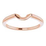 14K Rose Band for 6.5 mm Engagement Ring photo 3