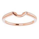 14K Rose Band for 6.5 mm Engagement Ring photo 3