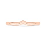 Shah Luxury 14K Rose Gold Round Cut Diamond Wedding Band photo